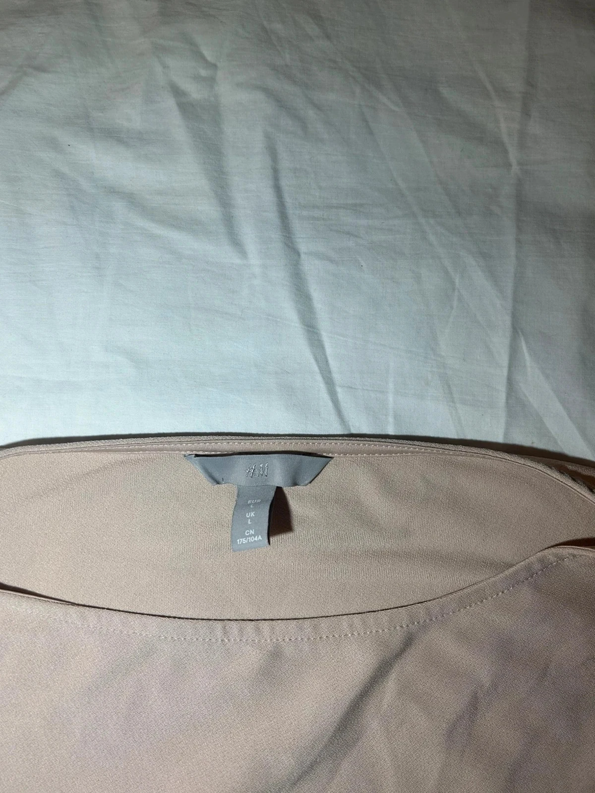 Blusa beige vintage de manga corta de segunda mano de h&m – photo 5